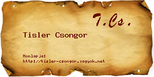 Tisler Csongor névjegykártya